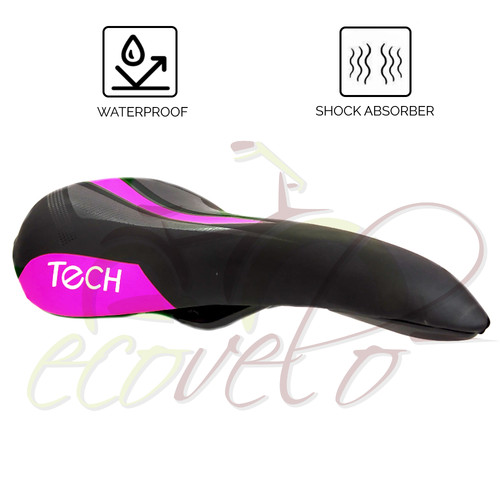 Selle noire fuchsia - selle,