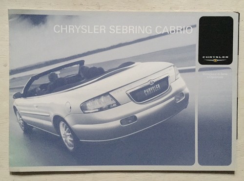 Depliant chrysler sebring - depliant,