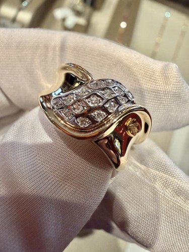 Bague jaune 18kt - or,