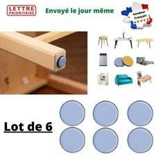 Patins Glisseur Téflon Autocollant 6 Protection Sol Pied Chaise Meuble  Neuf