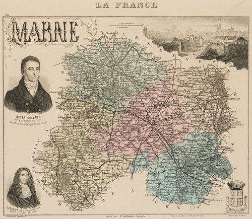 Carte marne ancienne - carte,