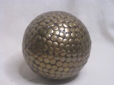 vintage nailed orb ball decorative sphere metal globe petanque boules ?
