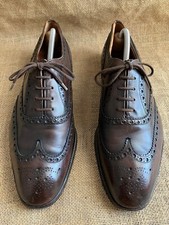 Church's BRISBANE Brown Leather Wingtip Oxford Shoes Size UK 9.5 F || US 10.5