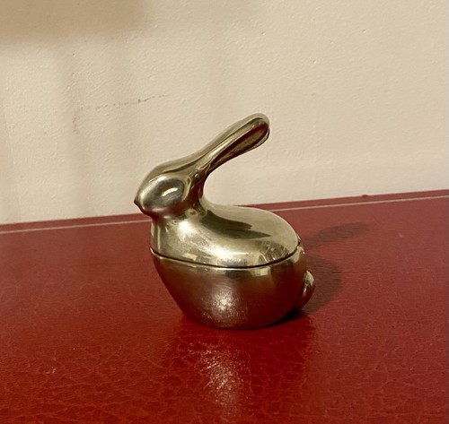 Boîte petit lapin métal - lapin,
