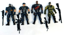 LOT 4 FIGURINE MILITAIRE CHIEN CHAP MEI AVEC ARMES NO GI JOE FIGURE JOUET CORPS
