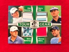 2024 SP Game Used Tour Gear Quads Cole Hammer, Thomas Detry, Chris Gotterup Golf