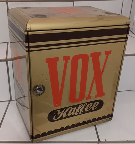 Vox coffee tin display - vox,