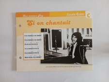 CARTE FICHE - JULIEN CLERC  Si