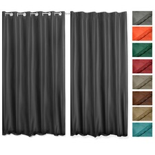 Rideau Thermique Soie Sauvage Optique Opaque 245x245 Molleton Polaire