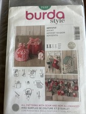 Burda Style 7157 Advent Xmas Decor 