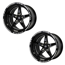 2x VMS Racing V-Star 5 Spoke Wheels Rims 17x11 5x115 +2 ET For Dodge Wide Body