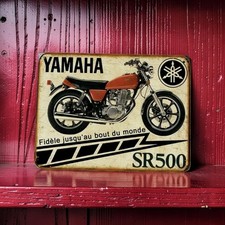 plaque metal vintage Yamaha