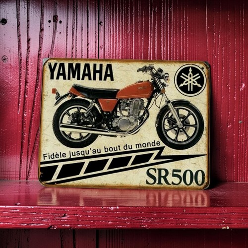 Plaque metal vintage yamaha - metal,