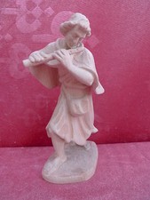 Beautiful Nativity __ Bauer With Flute __ Carved Wood __ Tyrol __ 18cm__ Figure in