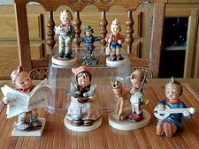 Lot 7 PIECE Hummel Goebel Porcelain Figurines 4 Large All VINTAGE Excellent 
