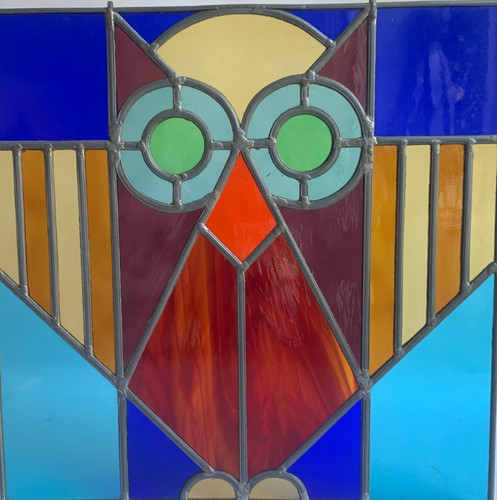Rare vitrail art deco - art,