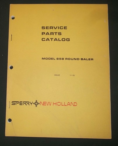 Sperry new holland 858 manuel - new,