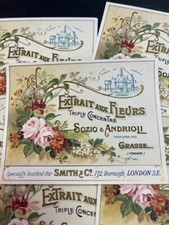 Lot 6 PERFUMERY / SOCIO ANDRIOLI LABELS / FLOWERS / OLD LABELS / J 12