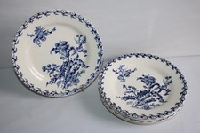6 assiettes plates en faïence