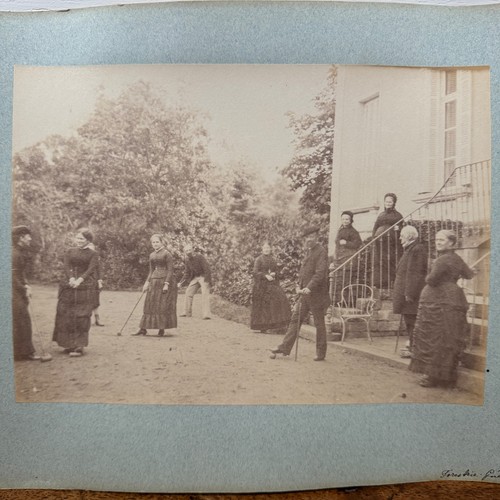 Photo albumine contrecollée