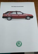 Skoda Favorit Estate Sales Brochure