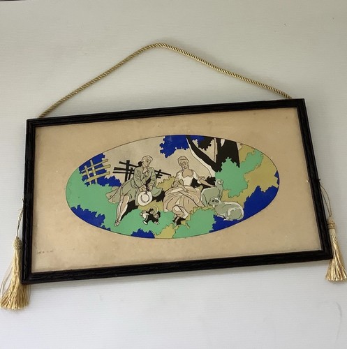 Peinture pochoir encadrée - peinture,