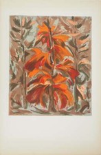 Adam Saulnier: The Red Tree, Original Lithograph