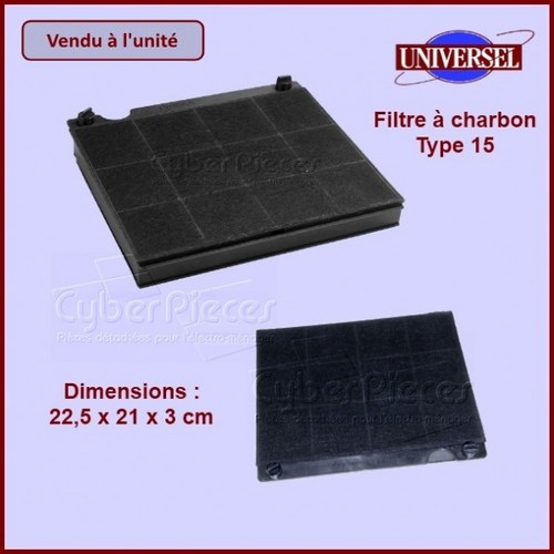 Filtre charbon type15 - filtre, à