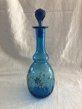 Theodore Legras Large Blue Enamel Carafe