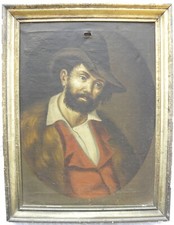 Il brigante CHIAVONE (Luigi Alonzi) ANTIQUE NINETEENTH CENTURY 64x49 Bourbon oil on canvas