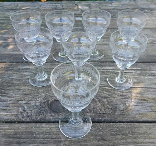 Vintage petits verres - 8, à
