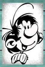 Portrait gaston Lagaffe plaque