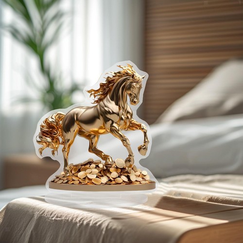Statue cheval plat - de,