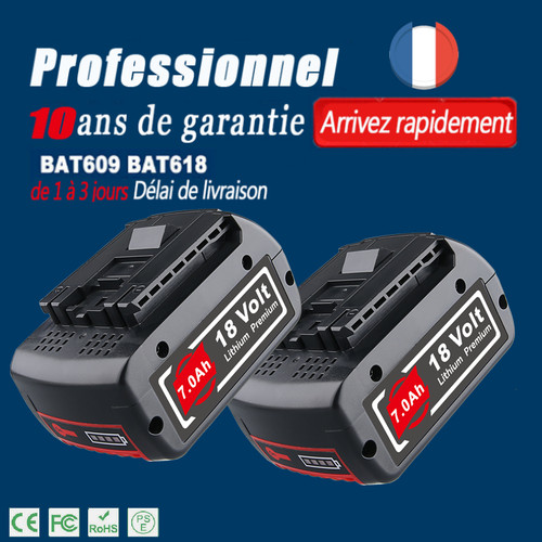 Batterie 18v pour bosch - 2x,