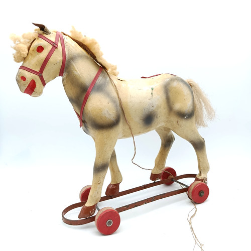 Jouet ancien cheval carton - jouet,