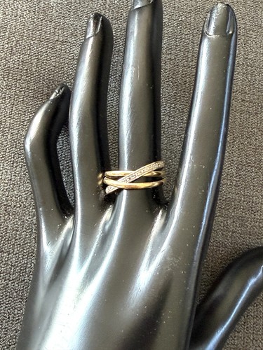 Bague triple anneau 18 - bague, or