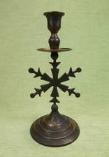 Ancien Bougeoir en Métal à