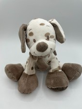 NATTOU Plush Puppy Dog Lovey Floppy Brown Cream Polka Dots Scarf Animal VIDEO!