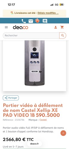 Portier vidéo défilement - à,