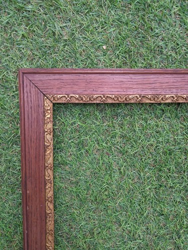 Ancien cadre bois chene - ancien,