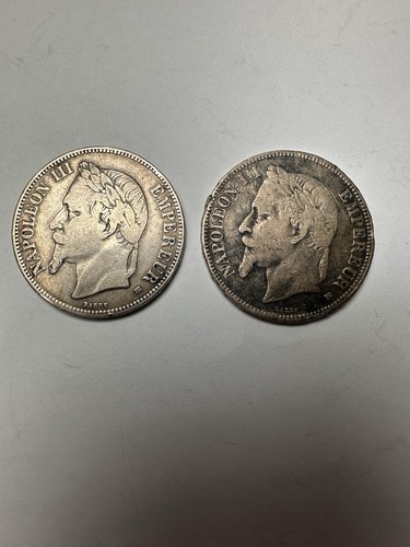 Lot pièces francs - pièces, argent