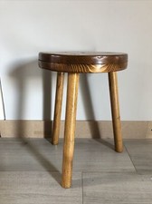 Tabouret 3 Pieds en Bois Sapin