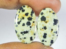 Paire de cabochon ovale