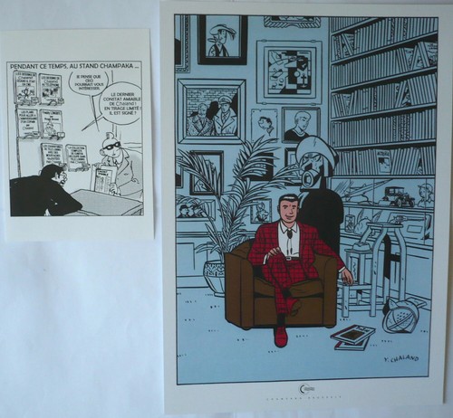 Yves chaland lot exlibris - yves,
