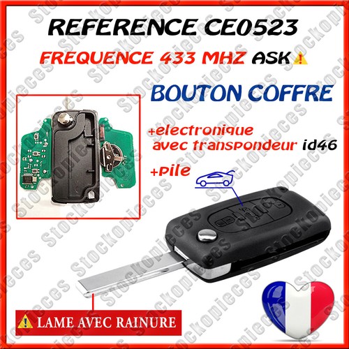 Cle vierge ce0523 ask bouton - cle,