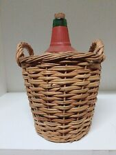 Ancienne Dame Jeanne Virésa 5 L Verre Osier