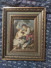 ancien petit tableau huile sur