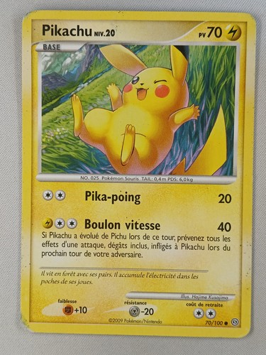 Carte pokémon pikachu - pokémon, fr