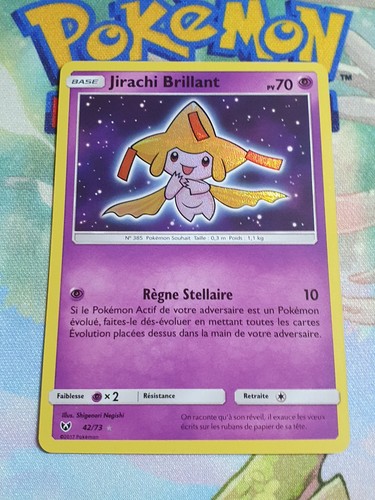 Carte pokemon jirachi - carte,