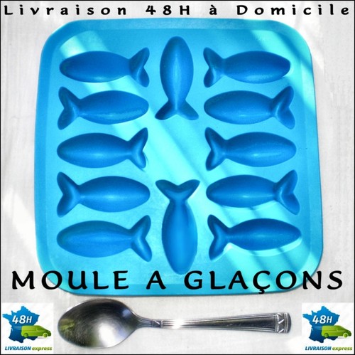 Moule glaçons poissons bac - moule,